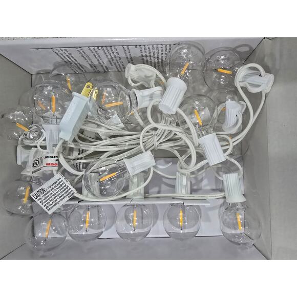 Room Essentials LED String Lights – Warm White Globe Bulbs – New in Box (Tested) - Picture 7 of 9